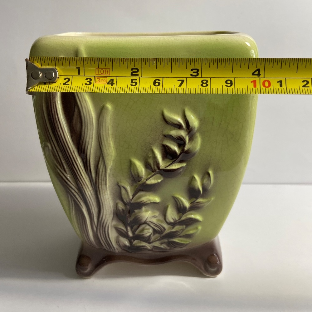 Vintage Royal Copley Footed Vase "Seaweed" - Picture 9 of 10